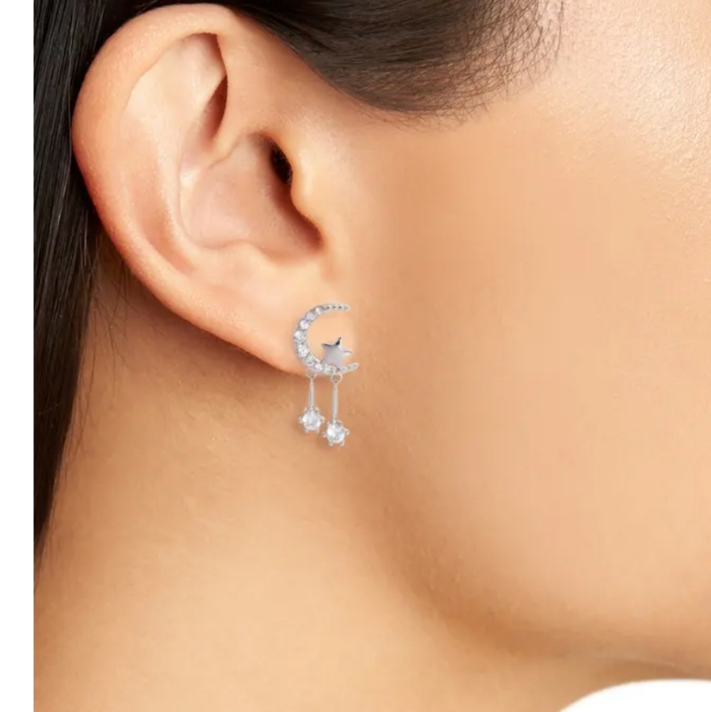 La Meno Silver🤍 Starling🌠 Earrings - Picture 15 of 15